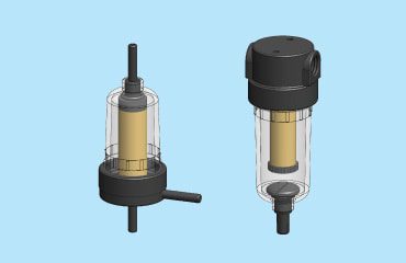 Plastic filter housings