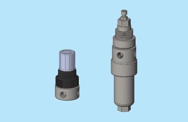 Regulators and filter regulators in stainless steel