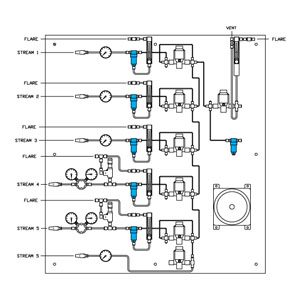 Filtros del sistema de muestra en uso