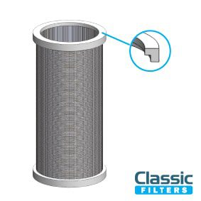 How to fit seals when installing a stainless steel filter element