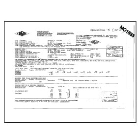 3.1 Material Certificate