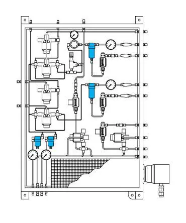 Sample system and analyzer filters Sample system and analyzer filters for coalescing and particulate applications